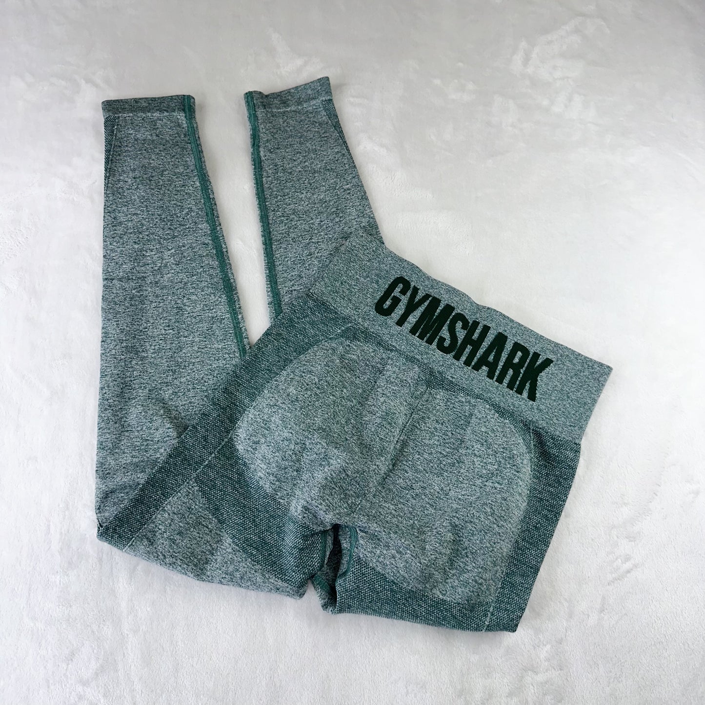 Size M Dark Green Marl Gymshark Flex High Rise Legging
