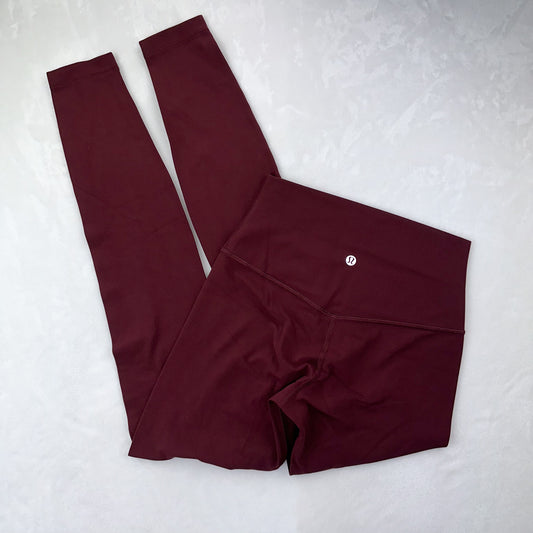 Size 4 Red Merlot Align Legging 28”