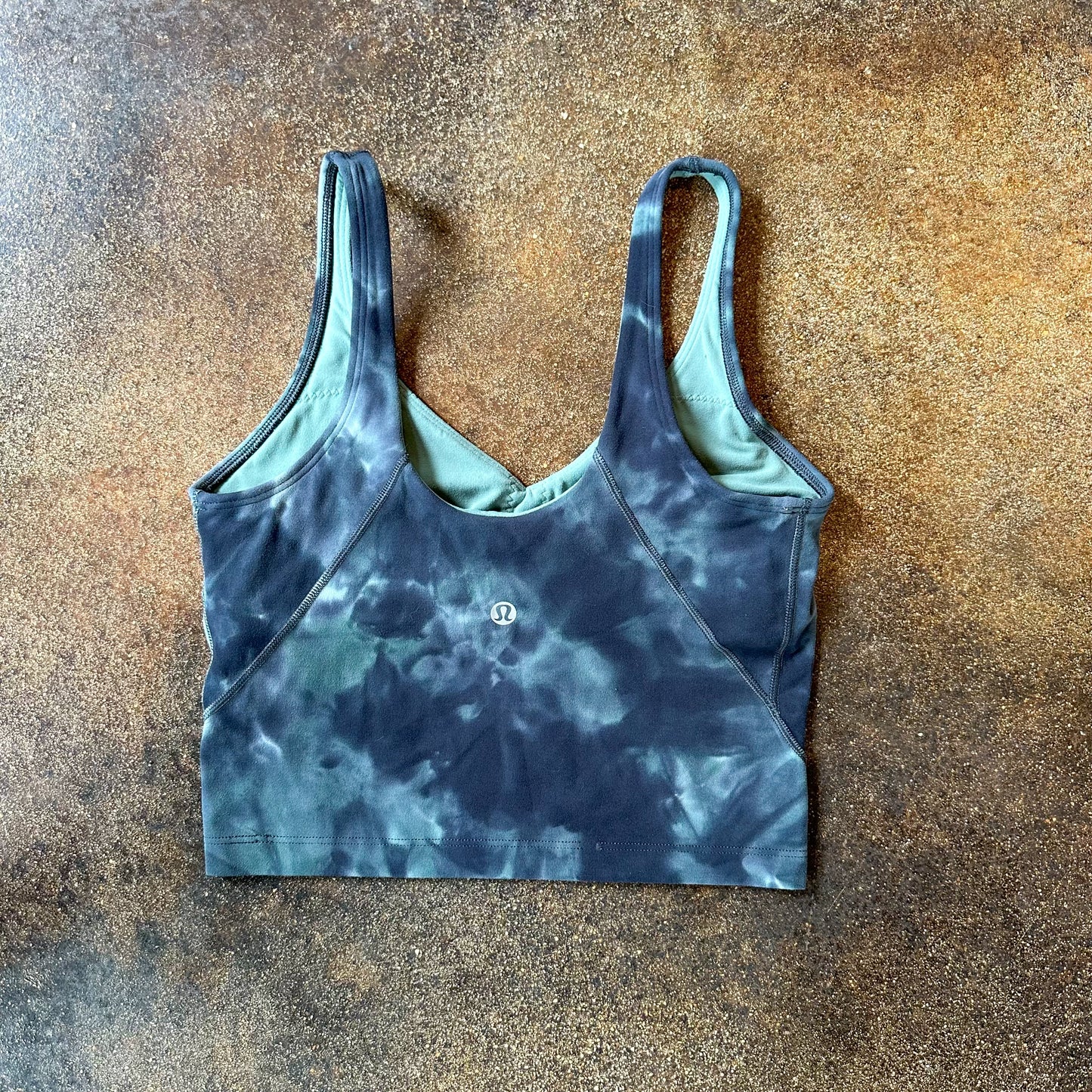 Size 2 Diamond Dye Silver Blue Tidewater Teal Graphite Grey Align Tank