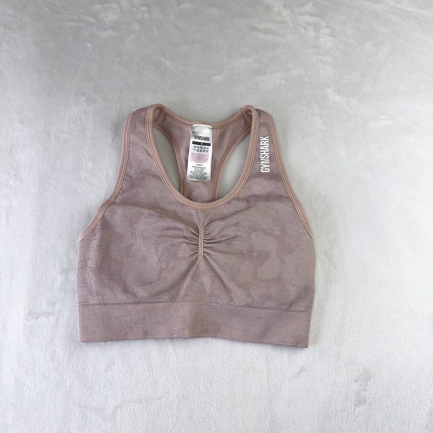 Size S Light Blush Gymshark Adapt Animal Sports Bra