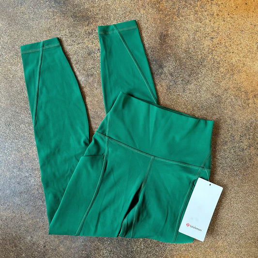 Size 2 Everglade Green Align Legging 25” *pockets & BNWT *RARE