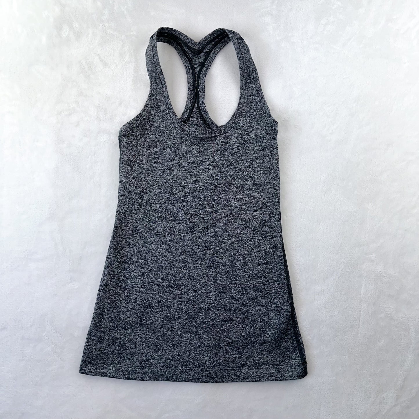 Size 2 Heathered Black Cool Racerback