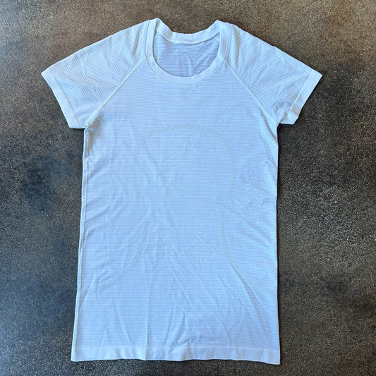 Size 6 White Swifly Short Sleeve 2.0